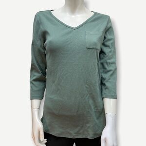 DENIM & Co. Essentials Modern Fit Knit Top with Po